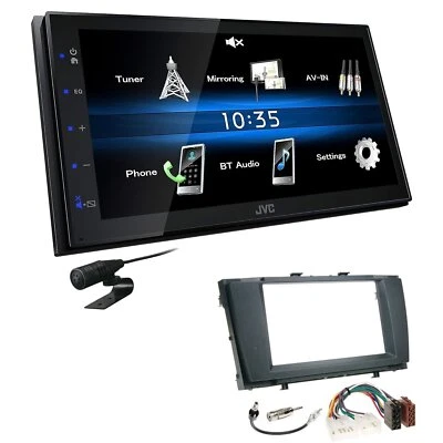 JVC 2 DIN Digital Autoradio Bluetooth USB für Toyota Avensis T27 ab 2009 schwarz - Bild 1 von 4