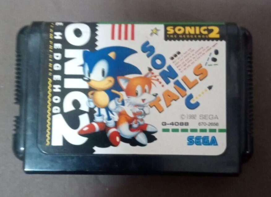 Sega Mega Drive Sonic the Hedgehog 2 MD Cartridge only hedgehog2 - Image 1 of 1