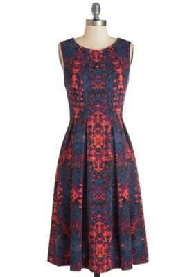 NWT Modcloth "Liven Up the Night" Dress 8 Multicolored cocktail Party - Image 1 of 4