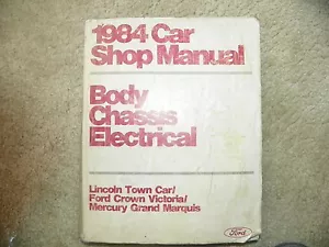 1984 Town Car Crown Victoria Grand Marquis Service Manuals - Picture 1 of 1