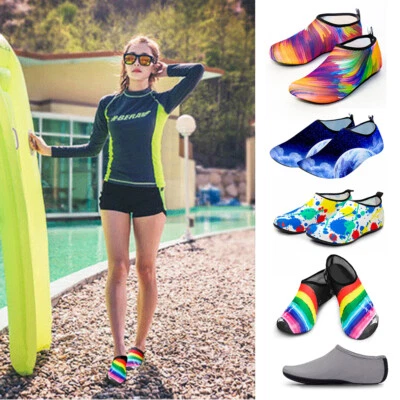 Badeschuhe Wasserschuhe Aquaschuhe Schwimmschuhe Leicht Strand Yoga Socken❤DHL - Bild 1 von 4