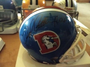 Floyd Little Autographed Denver Broncos Mini Helmet JSA Cert - Picture 1 of 2