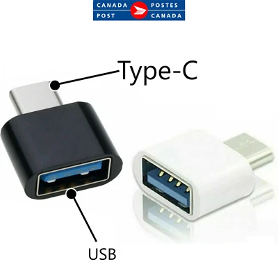 Type C to USB Adapter 3.0 USB-C 3.1 Male OTG A Female Data Connector Converter - Image 1 of 4