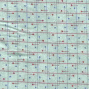 Johnny and Buck blue red geometric Moda  fabric - Picture 1 of 1