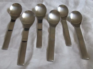 Dansk ANGLETERRE 18/8 stainless flatware 6-ROUND SOUP SPOONS 7 3/4 Korea - Picture 1 of 8