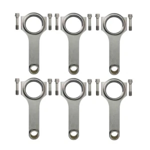 6x Forged 4340 H-Beam Connecting Rods 5.683" for 2009-2019 BMW N55 S55 - Picture 1 of 5