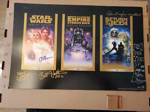 SUPER RARO 5 X ARTE AUTOGRAFIADO TRILOGÍA DE STAR WARS CON CERTIFICADO DE AUTENTICIDAD - Imagen 1 de 7