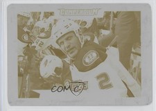 2017-18 Upper Deck Compendium Printing Plate Yellow 1/1 Kevin Bieksa #6 4a0
