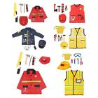 Cute Kids Costume Cosplay Firefighter Role Play for Halloween Kids Toddlers