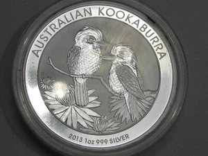 BU 2013 Silver Kookaburra Australia 1 troy oz .999 Fine In Capsule. #16 - Picture 1 of 6
