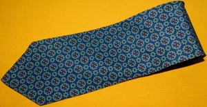GIORGIO ARMANI MADE IN ITALY GREEN/BLUE/RED FLORAL TIE - TIES - DESIGNER TIES. - Picture 1 of 3