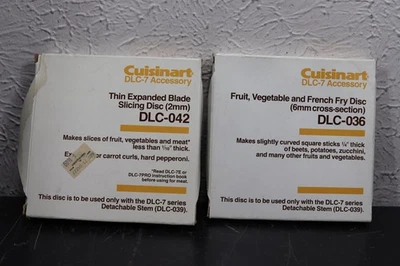 Cuisinart DLC-7 PRO Food Processor DLC-036 M & DLC-042 Discs & Accessories - Image 1 of 4