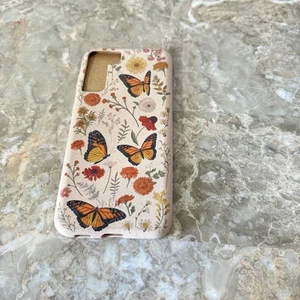 Pela Phone Case Suitable For Samsung Galaxy S21 Plus Butterflies Flowers New - Photo 1 sur 4