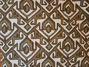 Bold Home Dec Fabric Browns Off-White 54w x 37" Tribal - Picture 1 of 5