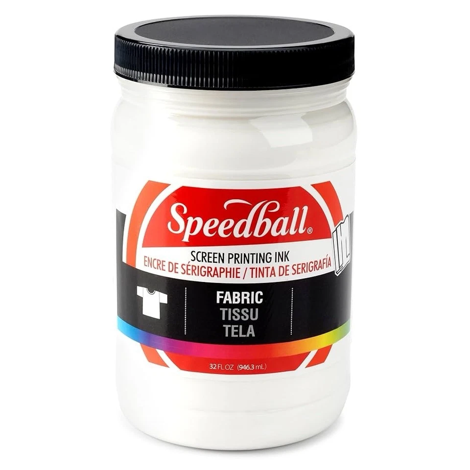 Speedball Fabric Screen Printing Ink 32-Ounce White