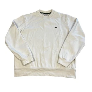 Lacoste Hombres Sudadera Para Hombres XL Blanco Pullover Jersey Suéter Logo Cocodrilo - Imagen 1 de 12