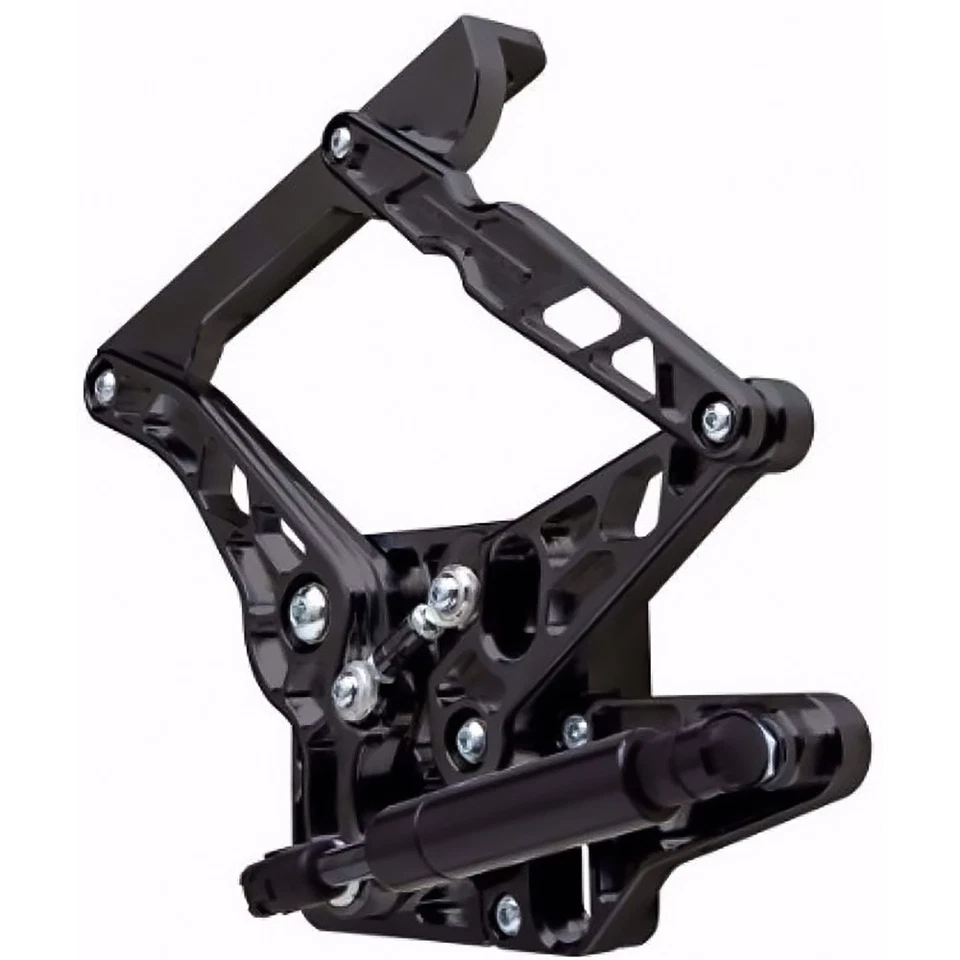 1964-66 Mustang; Air Frame Style Billet Hood Hinges; Fiberglass Hood; Black - Image 1 of 1