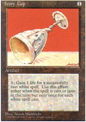 FBB Korean Ivory Cup ~ Heavily Played 4th Edition Fourth Foreign Black Border St - Image 1 of 1