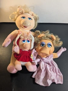 Muppets Miss Piggy 1977 Jim Henson pupazzo bambola e costruisci un orso lotto pacchetto 3 peluche - Foto 1 di 24