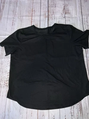 lululemon t shirt womens Black Large Short Sleeve Sport (256) - Image 1 of 4