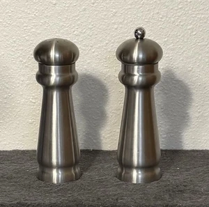 Salt and Pepper Shakers Stainless Steel - Picture 1 of 5
