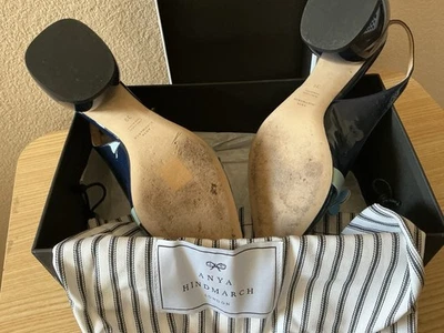 Zueco y mulas de cuero Anya Hindmarch talla 39 EE. UU. 8 Foto 1 de 4