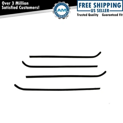 4 Piece Window Sweep Felts Seals Set Kit for 64-66 Chevy Pickup Truck - Image 1 of 2