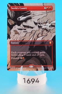 MTG Sozin's Comet Borderless Foil Avatar #309 - Image 1 of 2