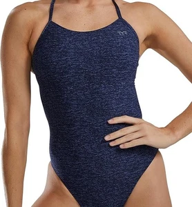 TYR Damen Durafast One Cutoufit Badeanzug, Navy, Größe 34 Medium Neu mit Etikett - Bild 1 von 4
