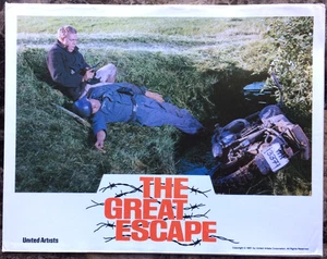 STEVE McQUEEN THE GREAT ESCAPE ORIGINAL SET OF 5 LOBBY CARDS.1 981.11"X 14". - Picture 1 of 11