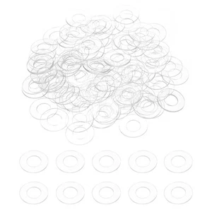 120Stk M8 PVC-Unterlegscheiben,8mm ID,16mm AD,0,3mm dick,transparent - Bild 1 von 7