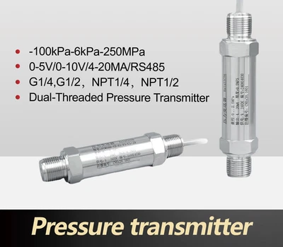 Pressure Transmitter Explosion Proof Dual Thread 4-20mA 0-5V 0-10V RS485 Output - Image 1 of 4
