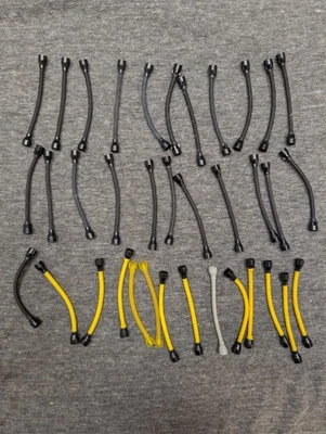 Lote 36 peças de mangueira LEGO flexível amarelo tubo preto 8,5L com extremidades espaço Star Wars - Imagem 1 de 4