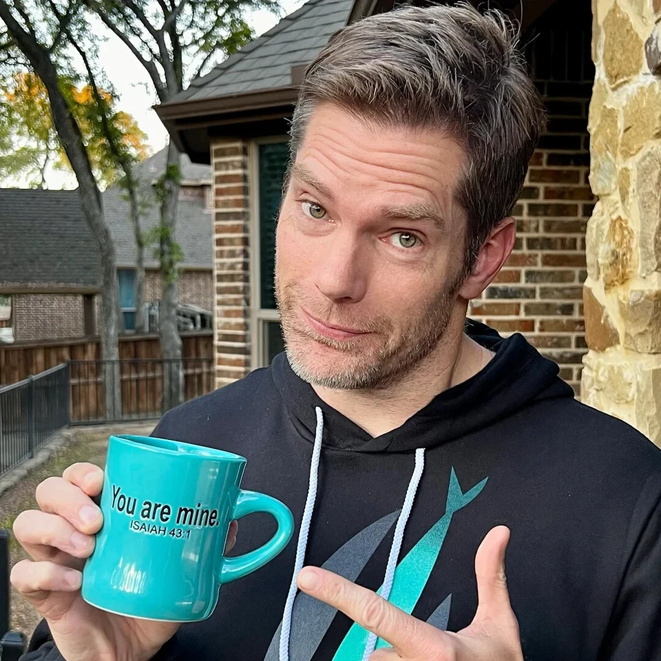 CHOSEN  You Are Mine Mug Teal Diner mug - Image 1 of 3