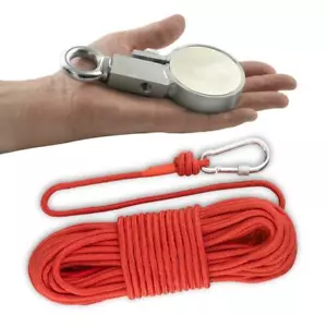 Online Magnets 300 X™ Recupero Pesca Morsetto Magnete Con 30 Metri Di Corda - Foto 1 di 3