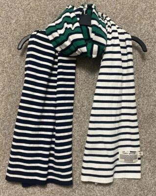 Bufanda de golf Tory Sport para mujer acanalada tejido tecnológico a rayas talla única Foto 1 de 4