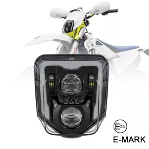 LED Headlight Hi/Low w/ DRL For Husqvarna Enduro FE 250 350 450 TE 250i TE 300i - Foto 1 di 10