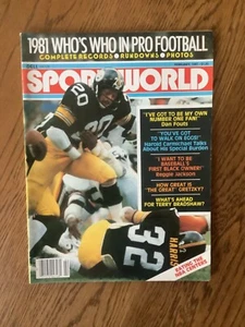 Steelers Rocky Blier Sportsworld Magazine 2/81 no Label Ever-Newsstand Ex - Picture 1 of 9