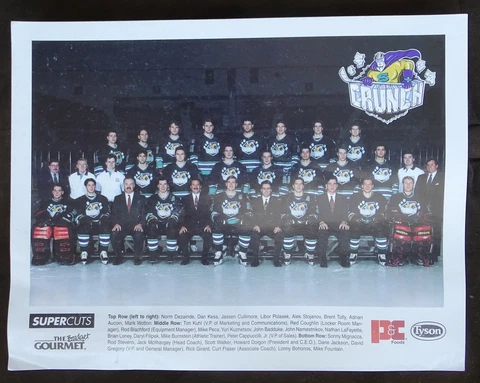 Syracuse Crunch 8x11" circa 1994-95 AHL Hockey Team Poster (Super Cuts / Tyson) Cover