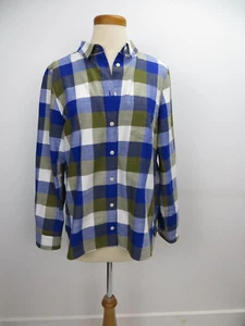 J Crew Shirt Size 10 Multi Color Plaid Long Sleeves Collar Buttons Classic - Picture 1 of 5