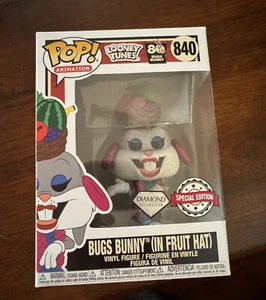 Funko Pop! Animation: Looney Tunes - Bugs Bunny In Fruit Hat #840 Diamond - Picture 1 of 1