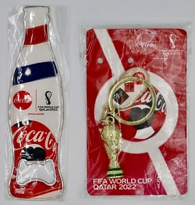 2022 FIFA World Cup - Qatar Key Chain and Bottle Opener - Coca Cola (C.52) - Picture 1 of 2