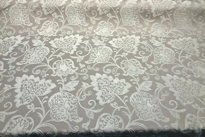 Tela de tapicería renacentista chenilla piedra pómez beige corte italiano por yarda  Foto 1 de 4