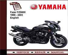 Yamaha Fazer FZS600 FZS 600 1998 - 2003 Workshop Service Repair Manual