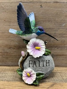 Hummingbird "Faith" Resin Figurine 7" x 4.5" - Picture 1 of 5
