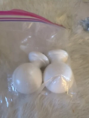 1 par de remate Whitwash Kirsch, se adapta a poste de 1 3/8" Foto 1 de 4