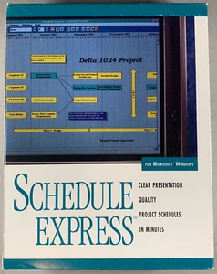1992 Foundation Microsystems SCHEDULE EXPRESS Windows Project Managing Software - Picture 1 of 7