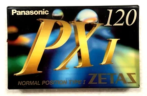 Cassette de audio vintage Panasonic PX I 120 cinta en blanco sellada hecha en Japón tipo I - Imagen 1 de 2