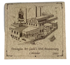 1993 Dowagiac Calandar Beckwith Round Oak Stoves Historical Drawings Art Guild - Picture 1 of 8