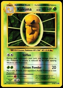 Kakuna  6/108 - Reverse Holo - NM/M - Pokemon XY Evolutions Near Mint NM